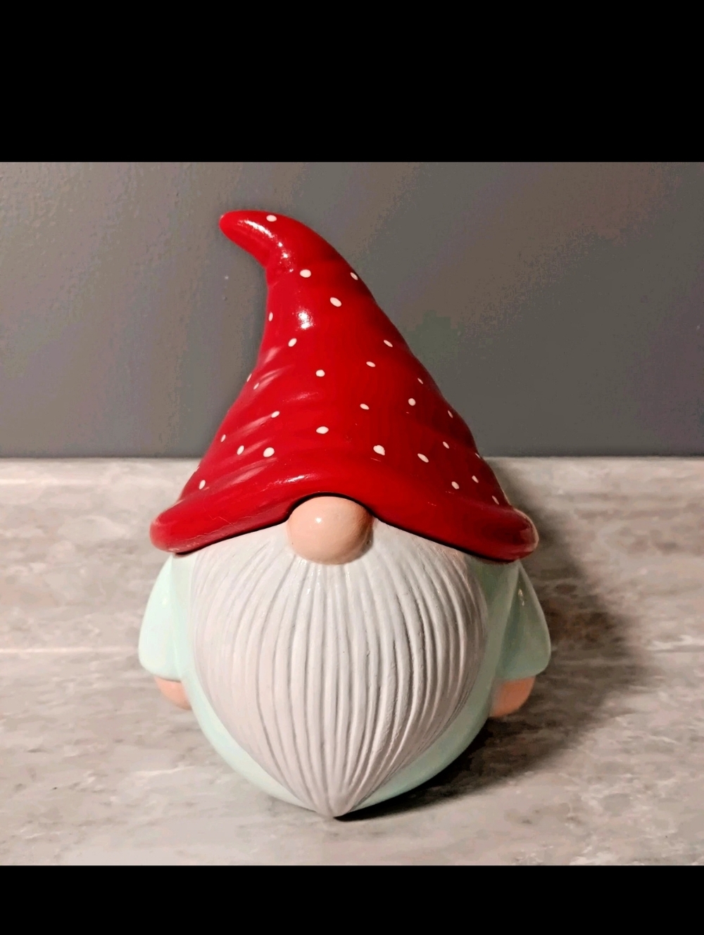 Gnome Ceramic Storage Jar